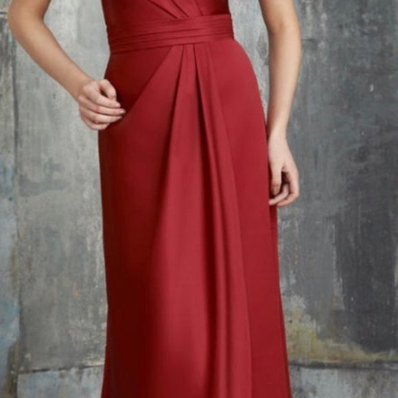 Strapless Bari Jay bridesmaid dress style 548 - Picture 3 of 3